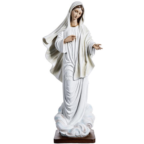 Our Lady of Medjugorje statue in painted fiberglass, 130cm 1