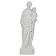 Saint Joseph with baby Jesus statue in white fibreglass, 130cm s1