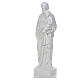 San Giuseppe con bambino 130 cm vetroresina bianca s2