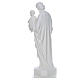 San Giuseppe con bambino 130 cm vetroresina bianca s3