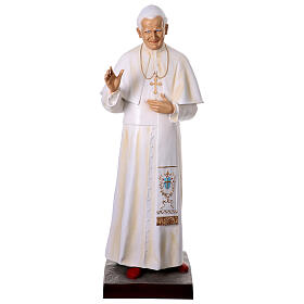 John Paul II statue in painted fiberglass, 170cm