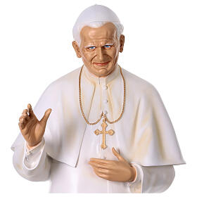 John Paul II statue in painted fiberglass, 170cm