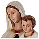 Virgin Mary with Baby Jesus in painted fiberglass, 170cm s4