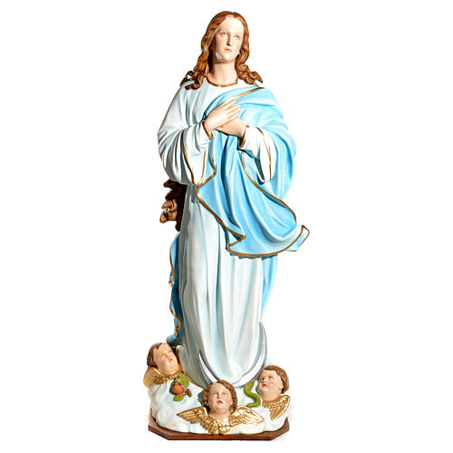 Virgen de la Asunción 180 cm. fibra de vidrio 8