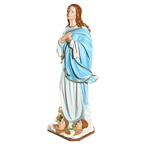 Virgen de la Asunción 180 cm. fibra de vidrio 10