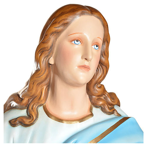 Virgen de la Asunción 180 cm. fibra de vidrio 5