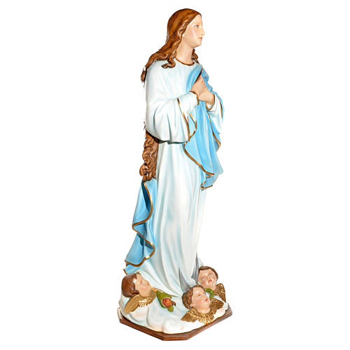 Statue Vierge de l'Assomption marie fibre de verre 180cm 9