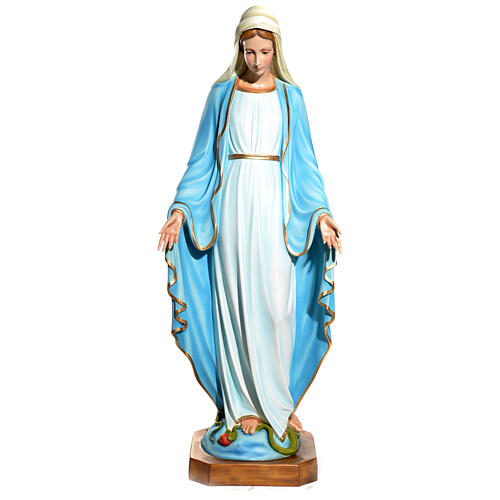 Immaculate Virgin Mary statue with crystal eyes 145cm in fibergl 1