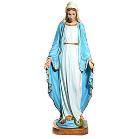 Immaculate Virgin Mary statue with crystal eyes 145cm in fibergl