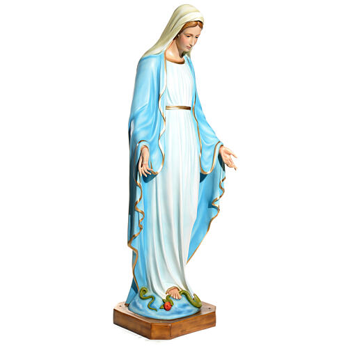 Immaculate Virgin Mary statue with crystal eyes 145cm in fibergl 3