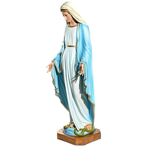 Immaculate Virgin Mary statue with crystal eyes 145cm in fibergl 5