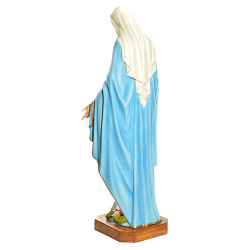 Statue Vierge Immaculée fibre de verre 145cm peinte 4