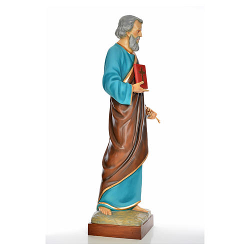 Saint Peter statue in painted fiberglass 160 cm 4