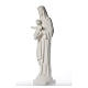 Virgin Mary with baby 110 cm statue in fibreglass, white s2