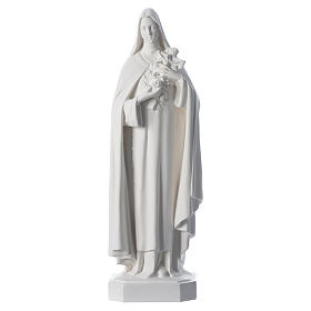 Saint Teresa white fiberglass statue, 60 cm