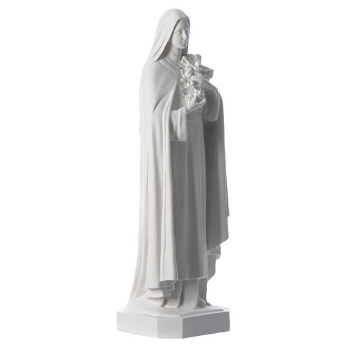 Saint Teresa white fiberglass statue, 60 cm 3
