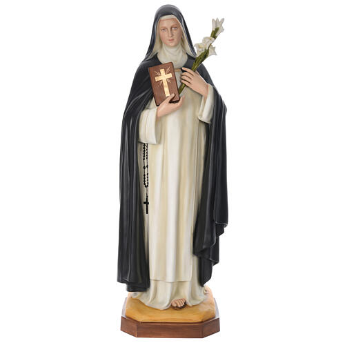 Saint Catherine 160 cm in coloured fiberglass 1