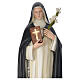 Saint Catherine 160 cm in coloured fiberglass s2
