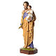 Saint Joseph with Baby Jesus 160 cm in fiberglass with crystal eyes s2