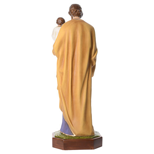 Figurka święty Józef z dzieciątkiem 160cm włókno szklane oczy z kryształu 4