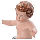 Baby Jesus figurine fiberglass open arms blue drape s4
