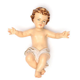 Statuen aus Fiberglas: Christkind Jesus 20cm Fiberglas weisse Bekleidung