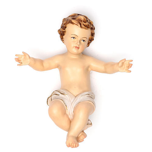 Baby Jesus 20cm fiberglass, white garment 1