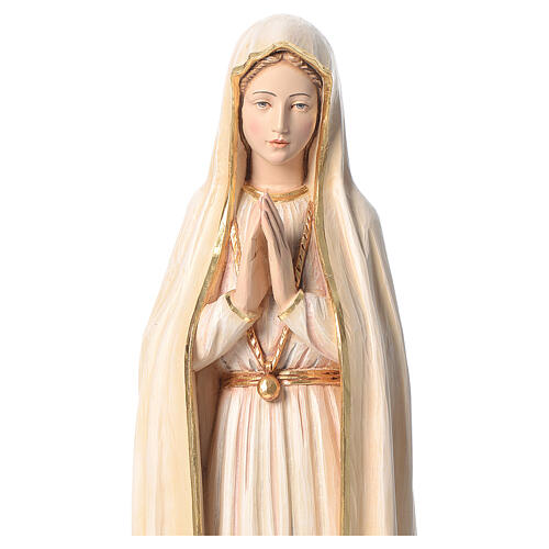 Our Lady of Fatima 100 cm in coloured fiberglass Valgardena 2