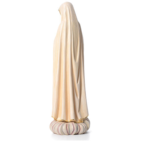 Virgen de Fátima 100 cm  fibra de vidrio pintada de la Val Gardena 7