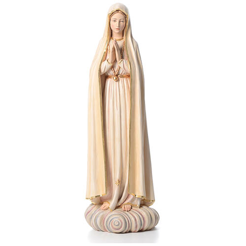 Our Lady of Fatima 100 cm in coloured fiberglass Valgardena 1