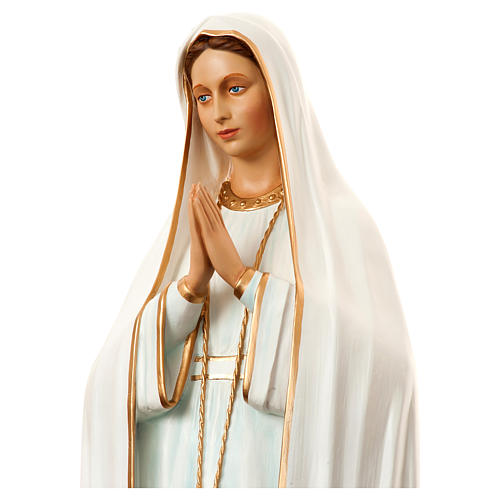 Estatua Virgen de Fátima 180 cm de fibra de vidrio pintada 4