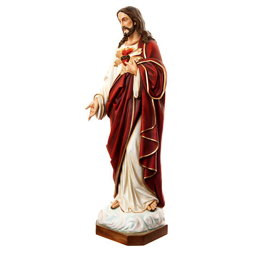 Sacro Cuore di Gesù 180 cm vetroresina dipinta 2