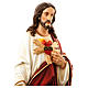 Sacred Heart of Jesus 180 cm in painted fiberglass s4