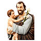 Imagen San José con el Niño Jesús 175 cm fibra de vidrio pintada s4