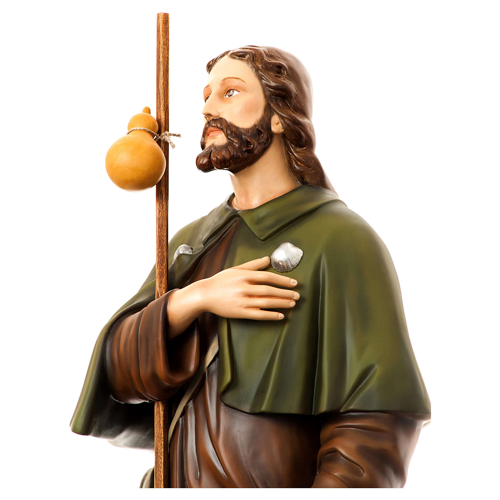 Saint Roch with dog 160 cm in painted fiberglass | online sales on ...