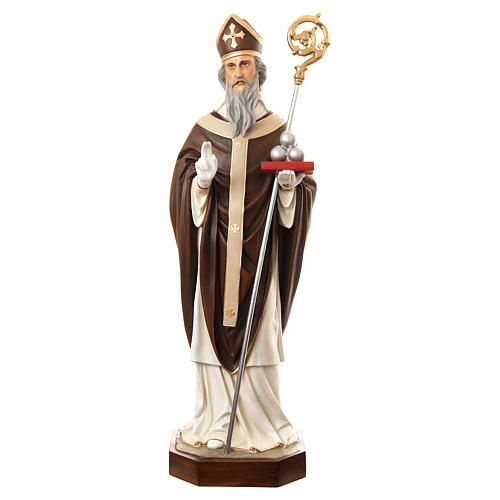 Saint Nicholas of Bari 170 cm in painted fiberglass 1