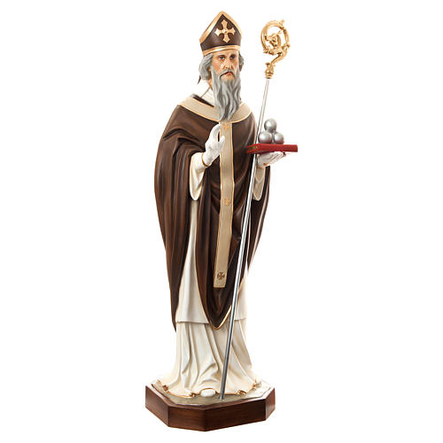 Saint Nicholas of Bari 170 cm in painted fiberglass 3
