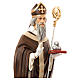 Saint Nicholas of Bari 170 cm in painted fiberglass s4