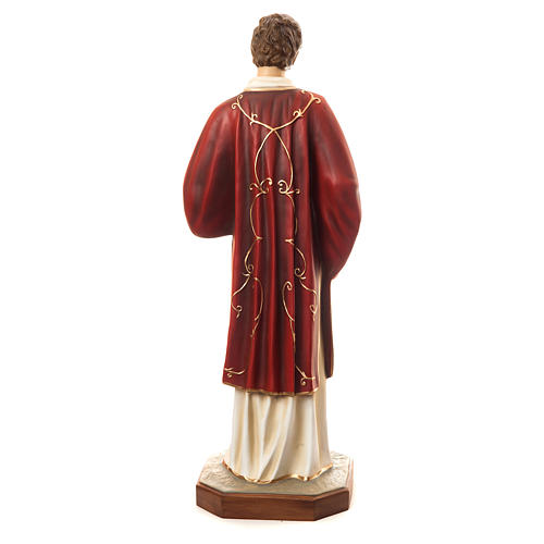 Heiliger Stefan, aus Fiberglas, 110 cm, frabig gefasst, spezielle Oberflächenbehandlung 5