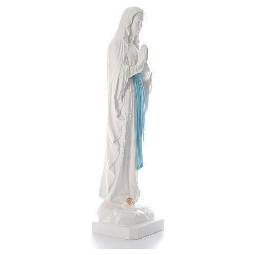 Virgen de Lourdes 160 cm fibra de vidrio con colores originales 4