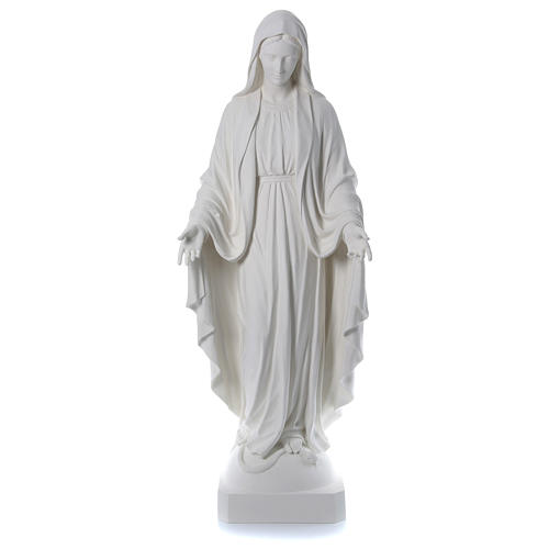 Imagem Nossa Senhora da Imaculada Conceição Fibra de Vidro Branca 1