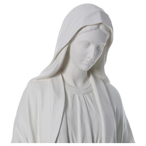 Imagem Nossa Senhora da Imaculada Conceição Fibra de Vidro Branca 2