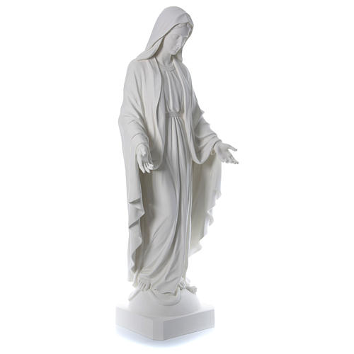 Imagem Nossa Senhora da Imaculada Conceição Fibra de Vidro Branca 4