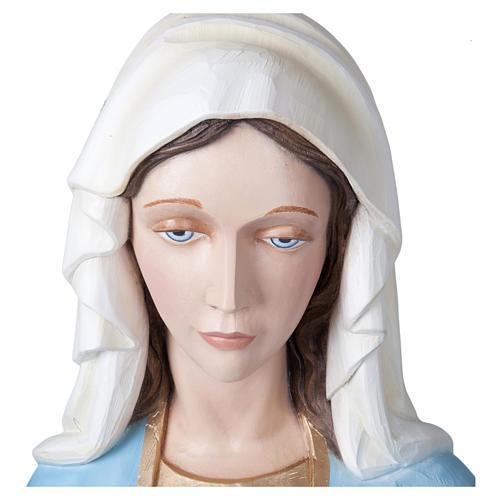 Estatua Virgen Milagrosa 160 cm fibra de vidrio PARA EXTERIOR 2