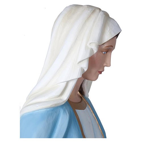 Estatua Virgen Milagrosa 160 cm fibra de vidrio PARA EXTERIOR 4