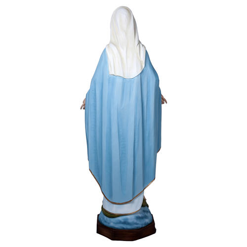 Estatua Virgen Milagrosa 160 cm fibra de vidrio PARA EXTERIOR 5