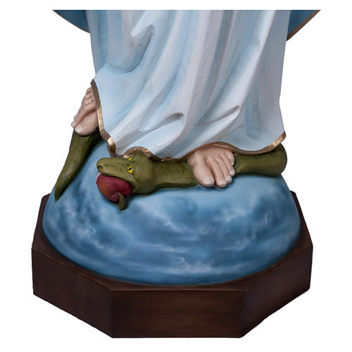 Estatua Virgen Milagrosa 160 cm fibra de vidrio PARA EXTERIOR 10