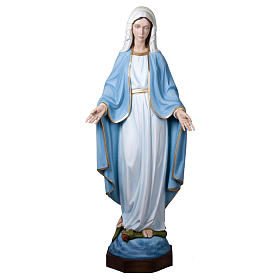 Vierge Miraculeuse statue fibre de verre 160 cm POUR EXTÉRIEUR