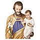 Statue of St. Joseph with Baby Jesus in fibreglass 160 cm for EXTERNAL USE s8