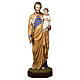 Statue Saint Joseph et Enfant Jésus 160 cm fibre de verre POUR EXTÉRIEUR s1